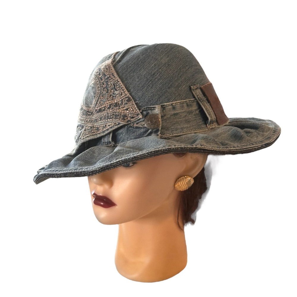 Custom Denim Upcycled Hat